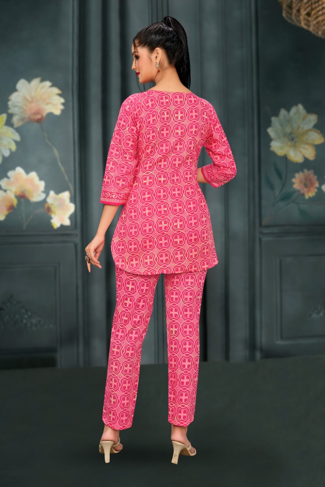 HYBEC Women's Cotton Blush Pink Co-ord Set 🌸 HYBEC Women's Cotton Blush Pink Co-ord Set